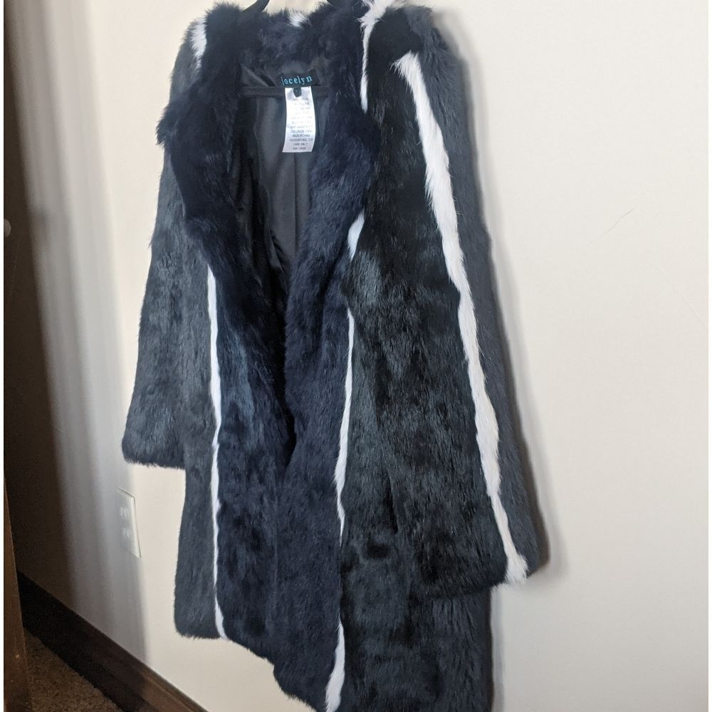 100%Real Luxury Fur -Colorblock Pattern Coat